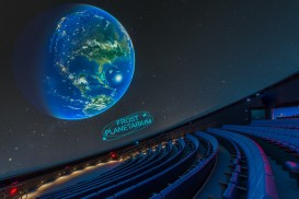 The 250-seat Frost Planetarium was developed from the ground up as a fitting substitute to the beloved Miami Space Transit Planetarium to use 16-million-color 8K projection, surround sound and a vast dome screen to take you on dazzling visual odysseys to outer space.